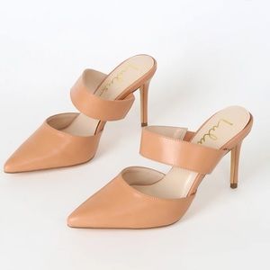 Lulus high-heeled mules